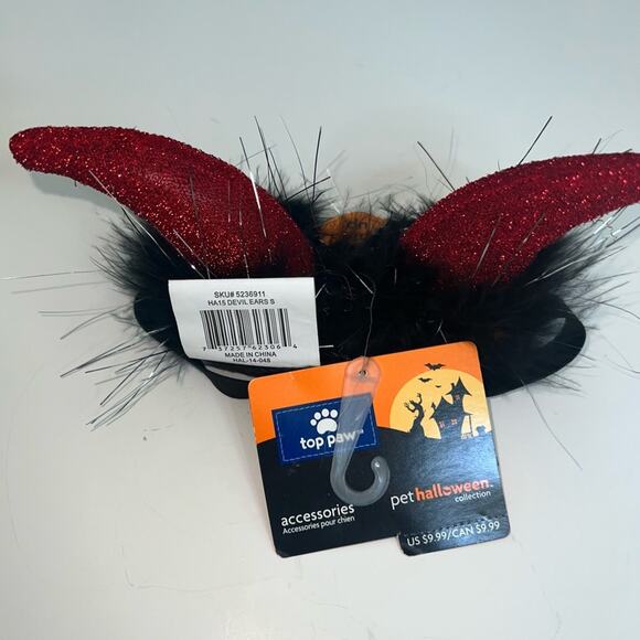 Top Paw Pet Devil Ears Headband – Halloween Dog Costume Accessory (Small, NWT) - Picture 4 of 14